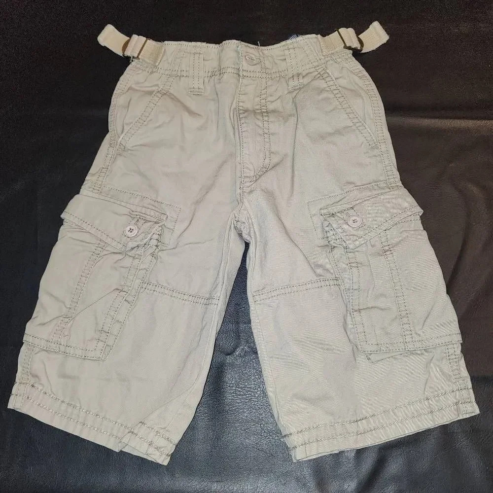 Mini Boden Boys Tan‎ Cargo Shorts 7Y 7 Years